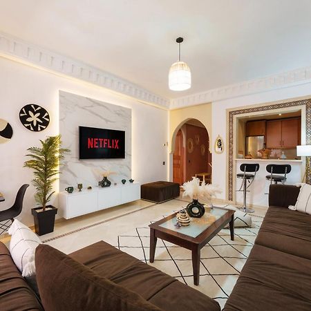 Appartement Chic Gueliz Plaza Avec Vue Marrakesh Esterno foto