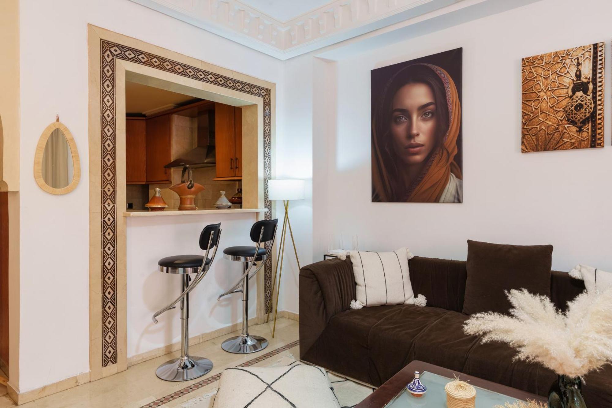 Appartement Chic Gueliz Plaza Avec Vue Marrakesh Esterno foto